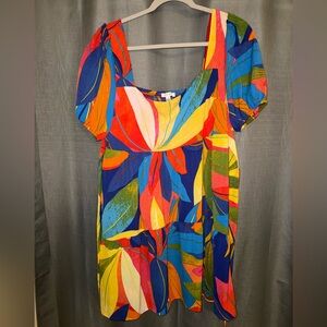 Women’s puff sleeve short dress